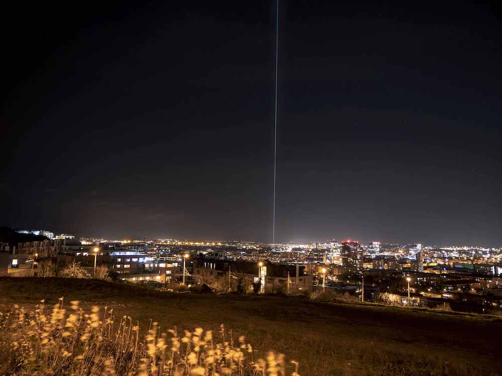 スロバキア　SLOVAKIA　test　Laser KVANT Architect Sky laser スカイレーザー　サーチライト